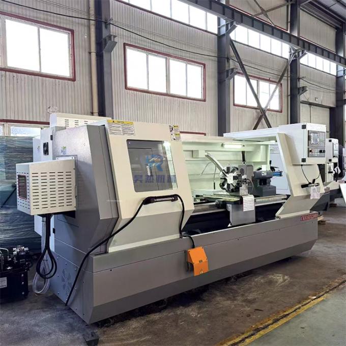 380V Ck6163 ماشین چرخ CNC خودکار افقی با سوراخ 105mm Spindle 0