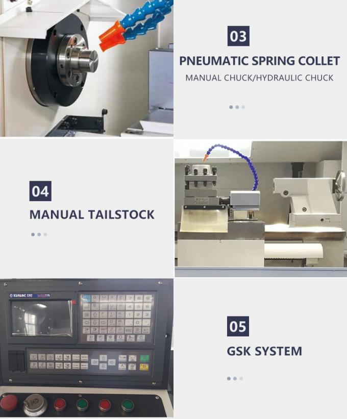 CK0640 ماشین تراش CNC عمودی ماشین تراش اتوماتیک تخت افقی 2