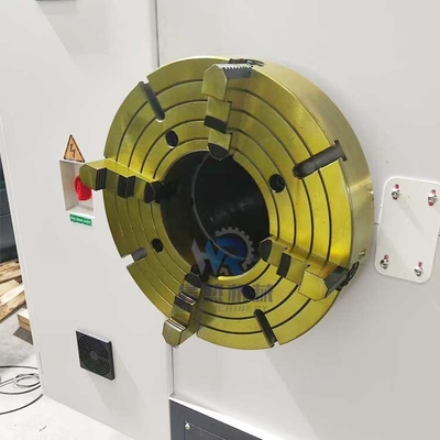 Qk1322 دو چک افقی تخت تخت اتوماتیک CNC لوله رشته ماشین چرخ دار برای فلز
