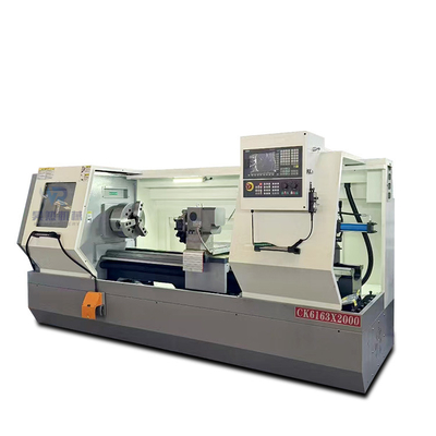 380V Ck6163 ماشین چرخ CNC خودکار افقی با سوراخ 105mm Spindle