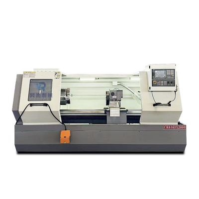 380V Ck6163 ماشین چرخ CNC خودکار افقی با سوراخ 105mm Spindle