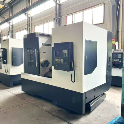 دو اسپندل تخت شیب دار اتوماتیک Cnc چرخ دار TCK56Y با Sub Spindle Drive Cnc چرخ دار چرخش