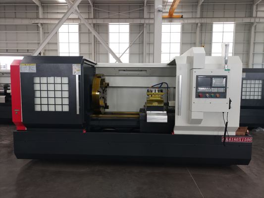 Ck6180 Cnc Lathe Machine 4 Station Turret Optional Chip Conveyor